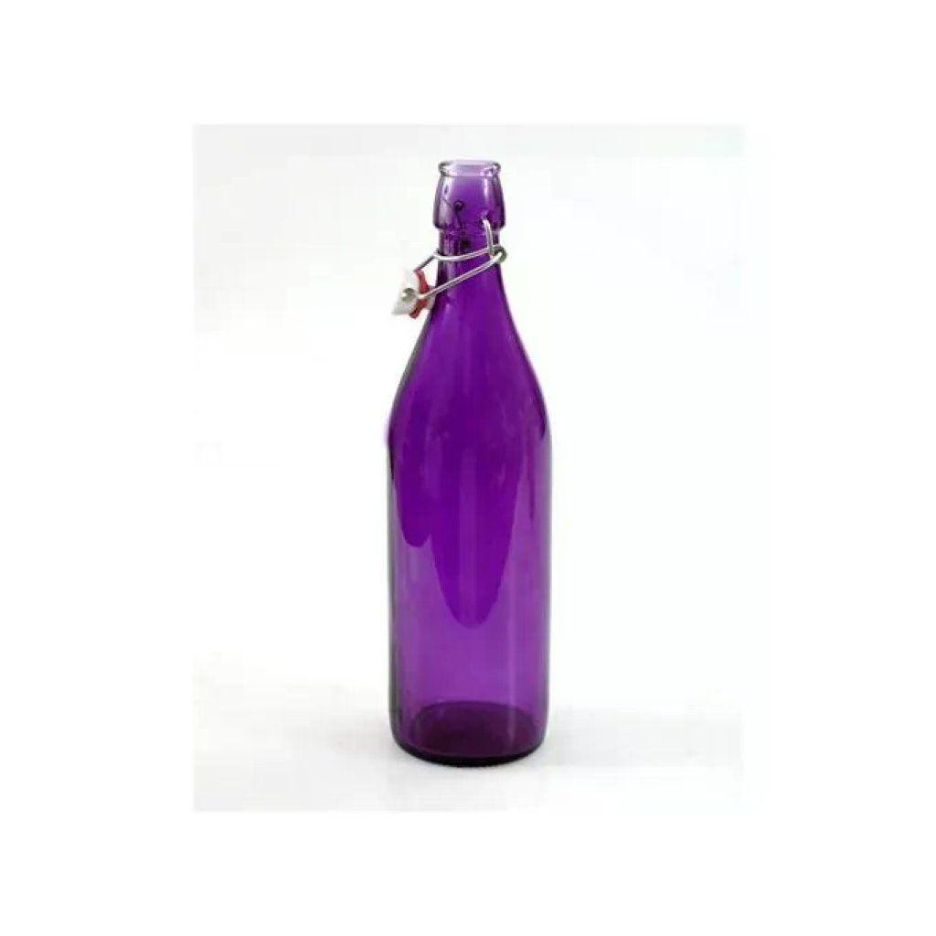 Bormioli Rocco Giara – Set 6 bottiglie in vetro viola da 1 L con tappo Bormioli Rocco Giara – Set 6 bottiglie in vetro viola da 1 L con tappo