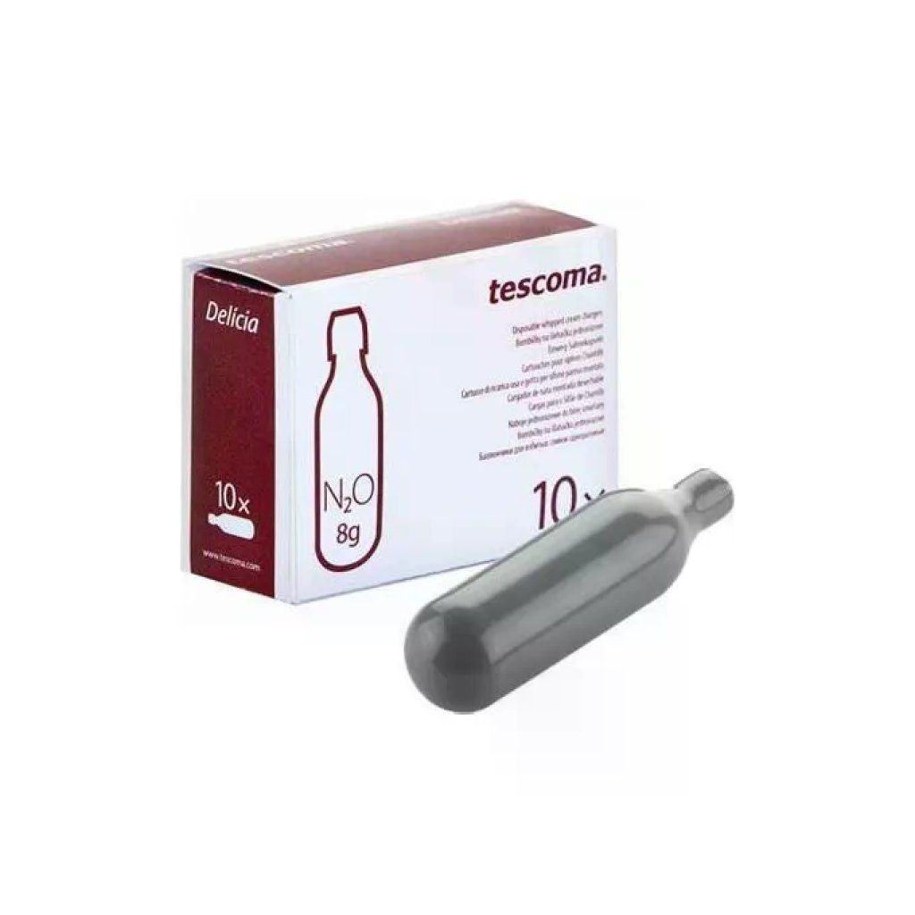 Tescoma Delícia – 10 cartucce per sifone panna, 8 g Tescoma Delícia – 10 cartucce per sifone panna, 8 g