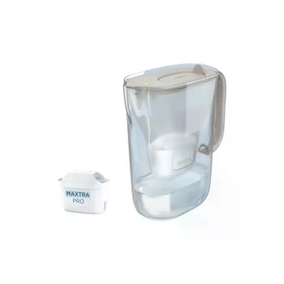 Brita Style Essential Sabbia – Caraffa Filtrante 2,4 L con 2 Filtri MAXTRA PRO