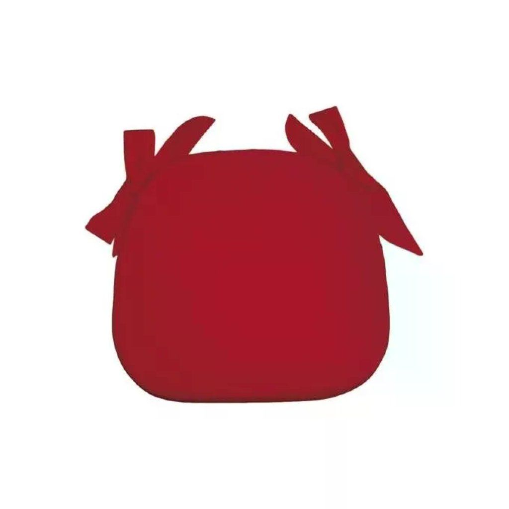 Olibo’ Cuscino sagomato rosso per sedia con lacci Olibo’ Cuscino sagomato rosso per sedia con lacci