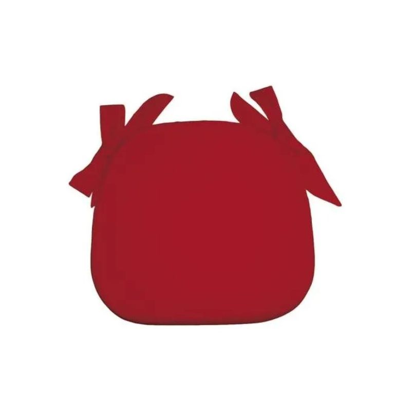 OLIBO Cuscino sagomato rosso per sedia con lacci
