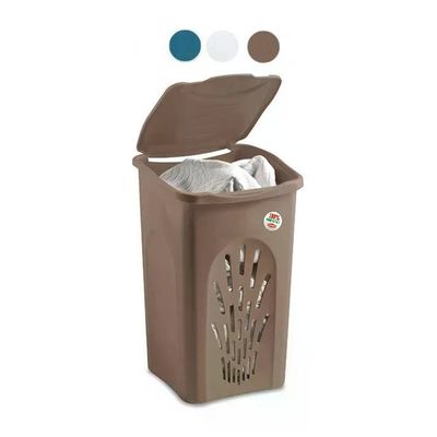 Stefanplast Primavera Portabiancheria Traf orato 50 L Tortora