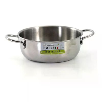 3C CASA Tegame in acciaio inox per induzione 20 cm con 2 manici 3C CASA Tegame in acciaio inox per induzione 20 cm con 2 manici