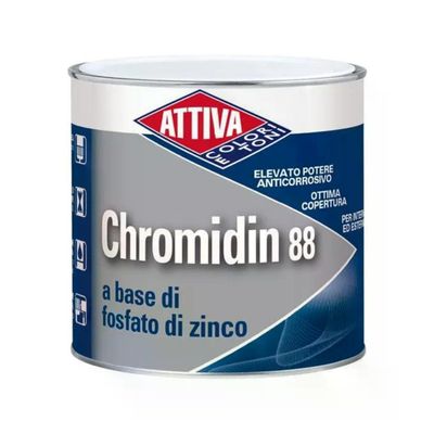 ATTIVA Chromidin 88 antiruggine al fosfato di zinco, arancio, 2,5 L ATTIVA Chromidin 88 antiruggine al fosfato di zinco, arancio, 2,5 L