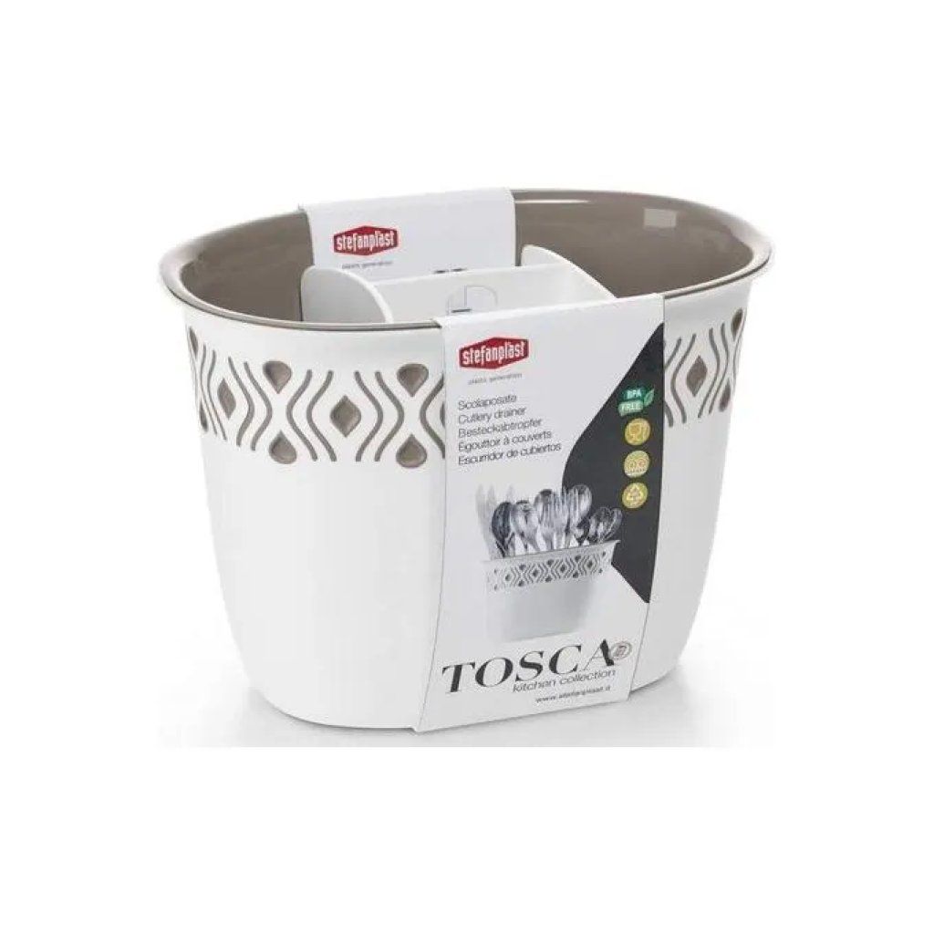 STEFANPLAST Scolaposate Stefanplast Tosca in resina tortora, 19,5 × 13,5 cm