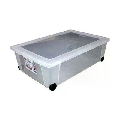 Stefanplast Rollbox contenitore trasparente con ruote 59 × 39 × 18 cm