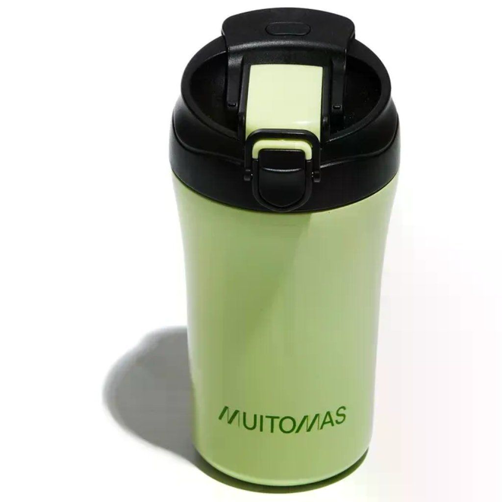 Muitomas Tazza Termica Verde con Coperchio, 350 ml Muitomas Tazza Termica Verde con Coperchio, 350 ml