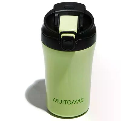 Muitomas Tazza Termica Verde con Coperchio, 350 ml