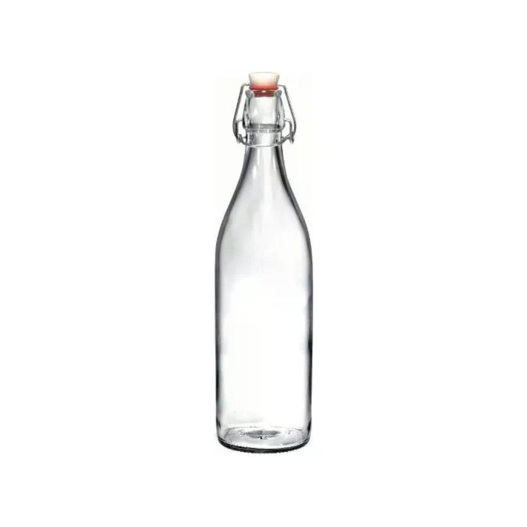 Bormioli Rocco Giara – Bottiglia in Vetro da 1 L con Tappo Meccanico Bormioli Rocco Giara – Bottiglia in Vetro da 1 L con Tappo Meccanico