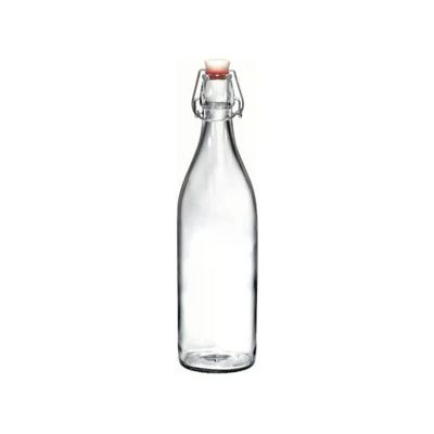 Bormioli Rocco Giara – Bottiglia in Vetro da 1 L con Tappo Meccanico Bormioli Rocco Giara – Bottiglia in Vetro da 1 L con Tappo Meccanico