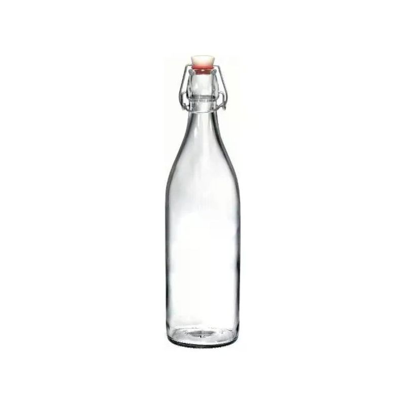 Bormioli Rocco Giara – Bottiglia in Vetro da 1 L con Tappo Meccanico Bormioli Rocco Giara – Bottiglia in Vetro da 1 L con Tappo Meccanico