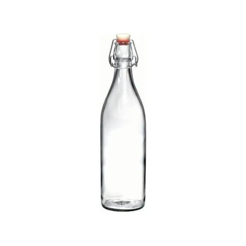 Bormioli Rocco Giara – Bottiglia in vetro da 1 L con tappo meccanico Bormioli Rocco Giara – Bottiglia in vetro da 1 L con tappo meccanico