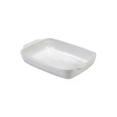 Guardini Pirofila Rettangolare in Ceramica Bianca 22 x 14 cm