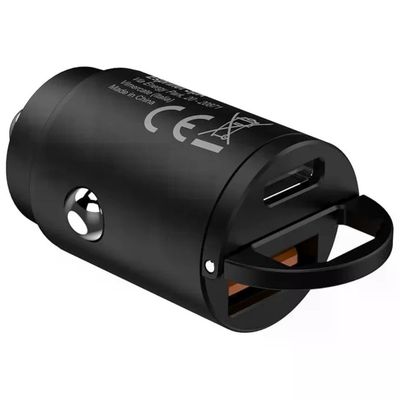 Celly Caricatore Auto USB-C e USB-A 65W Nero