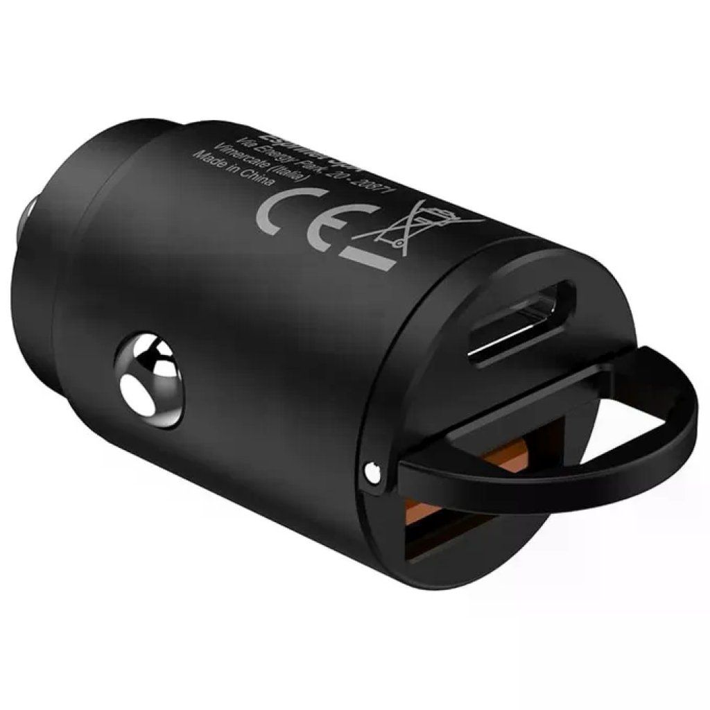 Celly CC1USBC1USBA65W Caricatore da Auto USB-C USB-A 65W Power Delivery 2 Porte Compatibile 12 Celly CC1USBC1USBA65W Caricatore da Auto USB-C USB-A 65W Power Delivery 2 Porte Compatibile 12