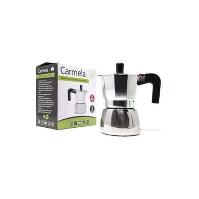 3C CASA Caffettiera Moka 3 Tazze per Induzione in Acciaio Inox 3C CASA 3C CASA Caffettiera Moka 3 Tazze per Induzione in Acciaio Inox 3C CASA