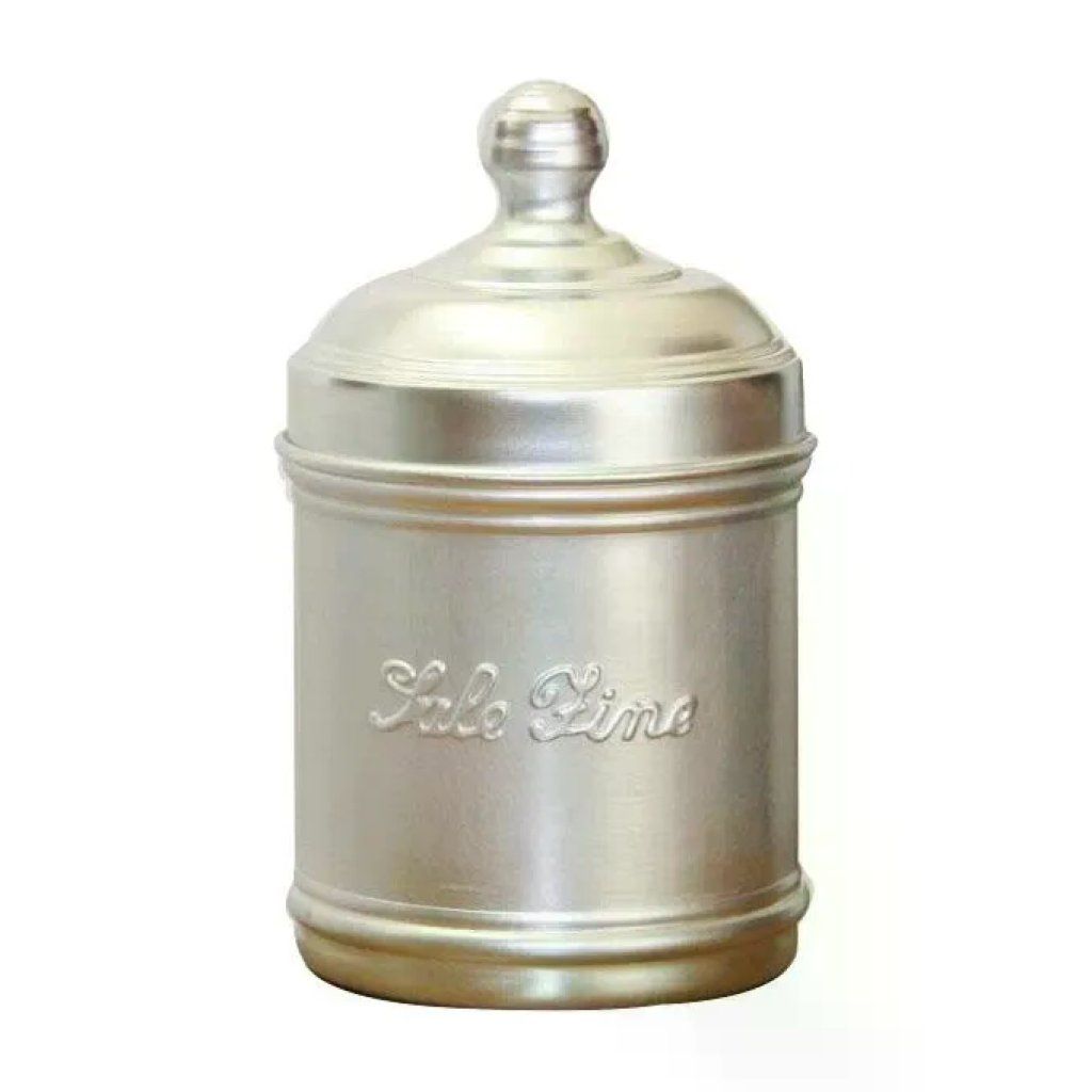 Ottinetti Barattolo per Sale Fino in Alluminio, 10 cm, H 12 cm Ottinetti Barattolo per Sale Fino in Alluminio, 10 cm, H 12 cm