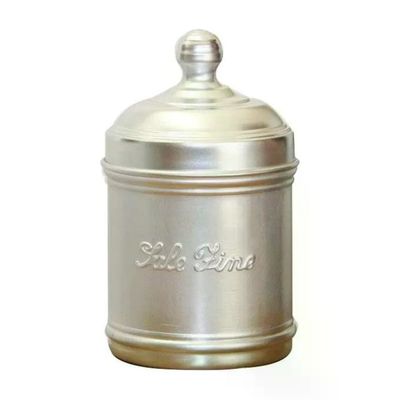Ottinetti Barattolo per Sale Fino in Alluminio, 10 cm, H 12 cm