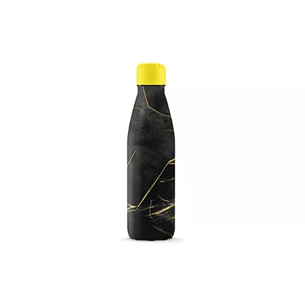 STEEL BOTTLE The Steel Bottle #26 Marble – Borraccia termica 500 ml, nero e oro