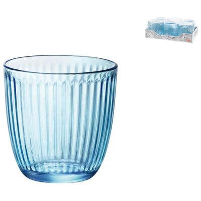 Bormioli Rocco Line – Set 6 bicchieri acqua blu 29 cl