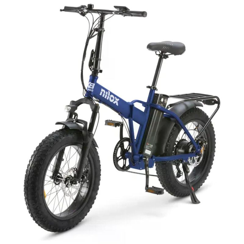 Nilox X8 Pro Fat Bike Elettrica Pieghevole 20x4, Blu