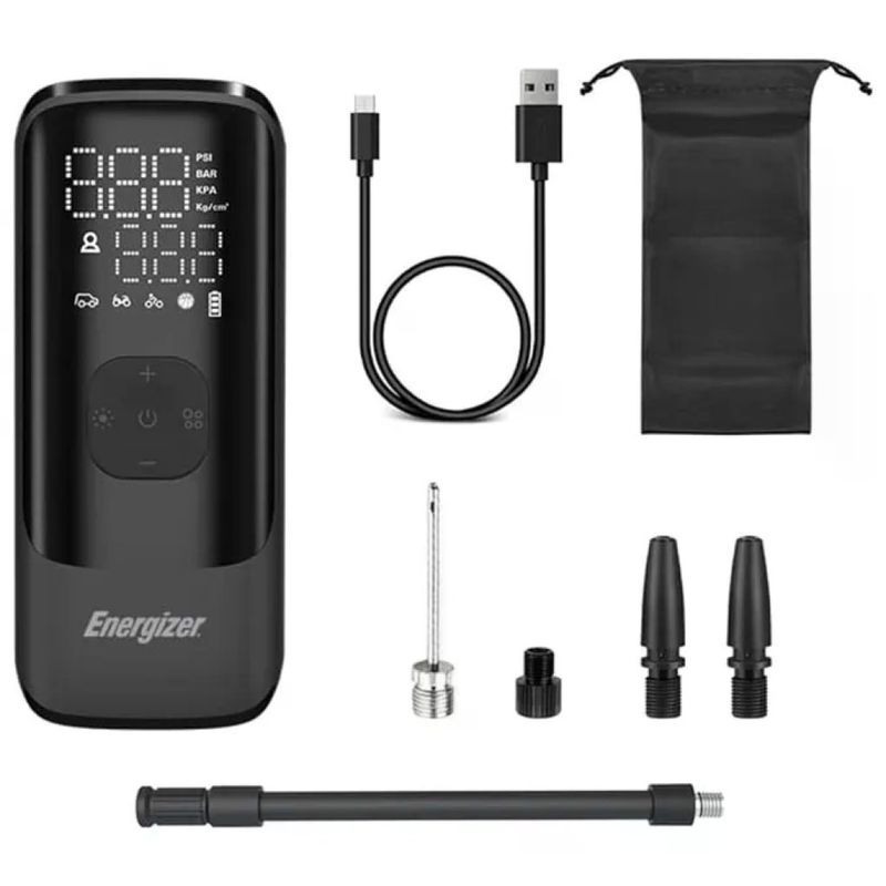 Energizer PAC1000 Compressore d'Aria Portatile 120 PSI con Powerbank