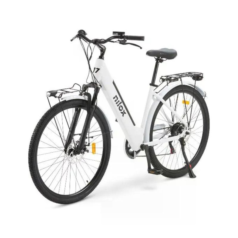 Nilox J7 Bicicletta Elettrica 28” Bianca in Alluminio