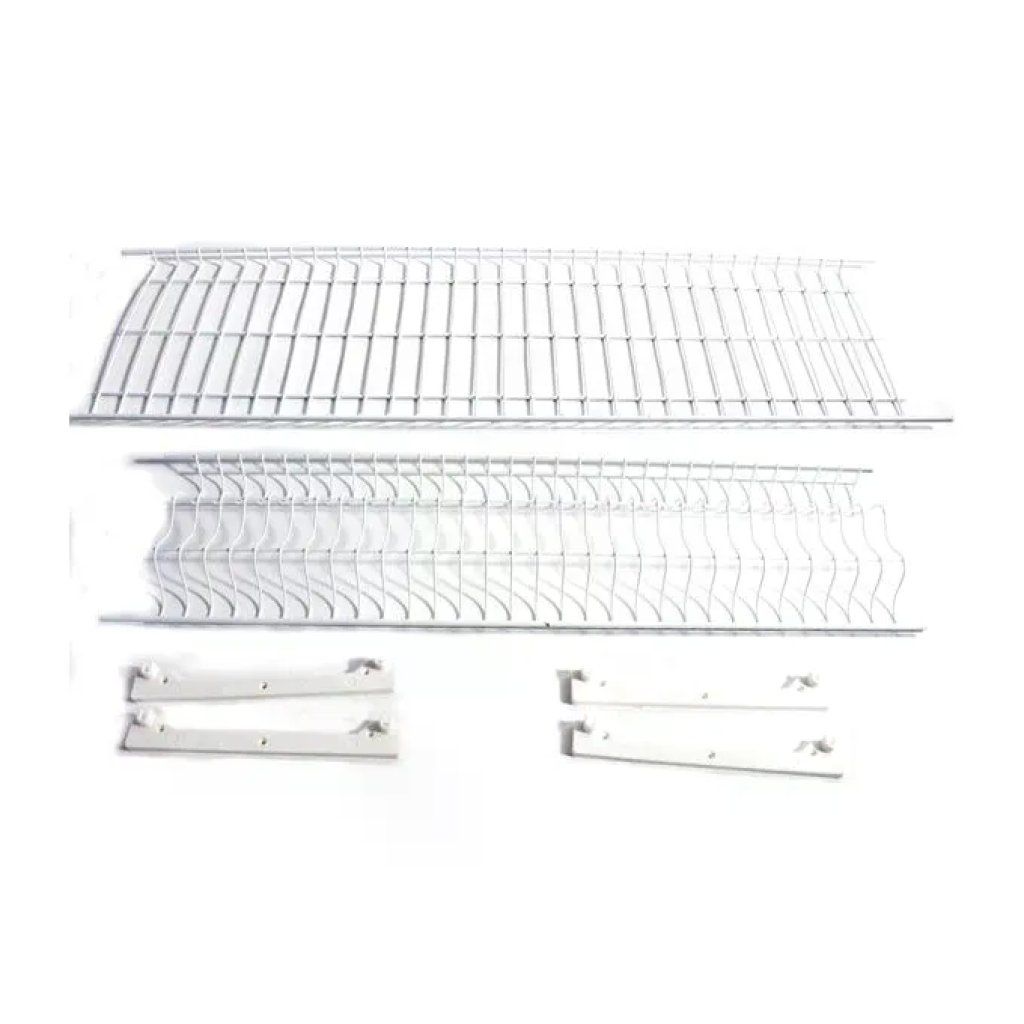 YEPPON Scolapiatti in acciaio plasticato 86 x 23 cm