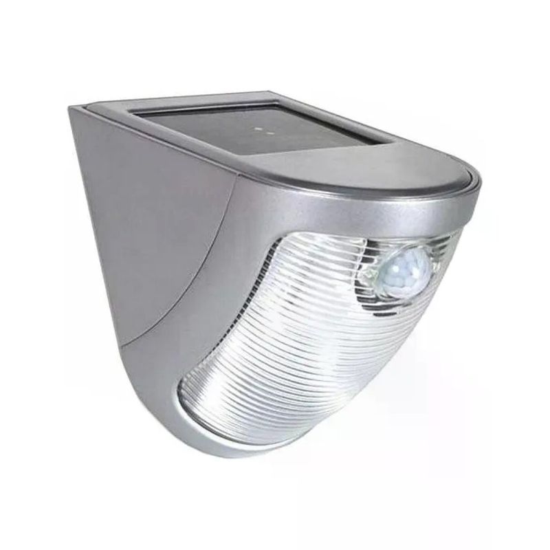 Duracell GL020SDU Proiettore Solare LED con Sensore di Movimento, 90 lm, IP44, Argento