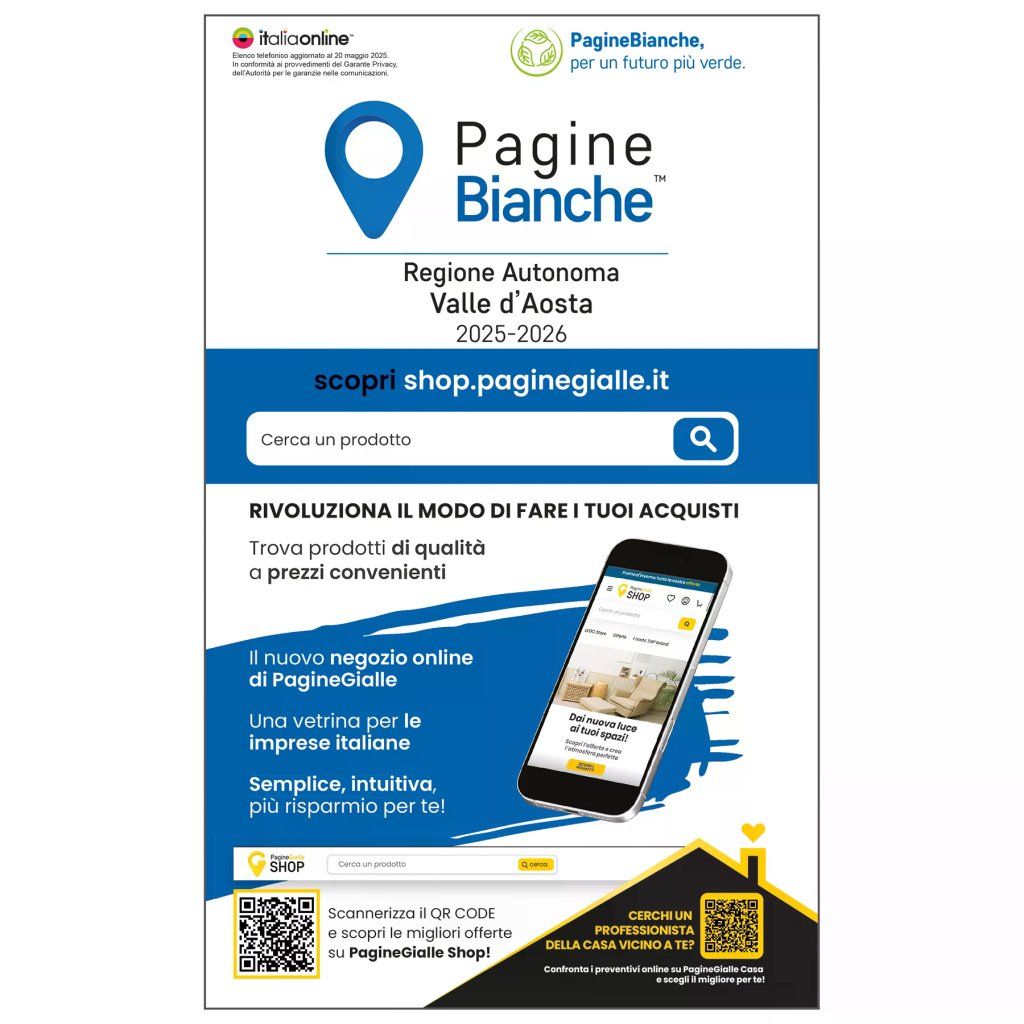 Italiaonline Elenco telefonico - Valle d'Aosta - PagineBianche, PagineGialle e TuttoCittà