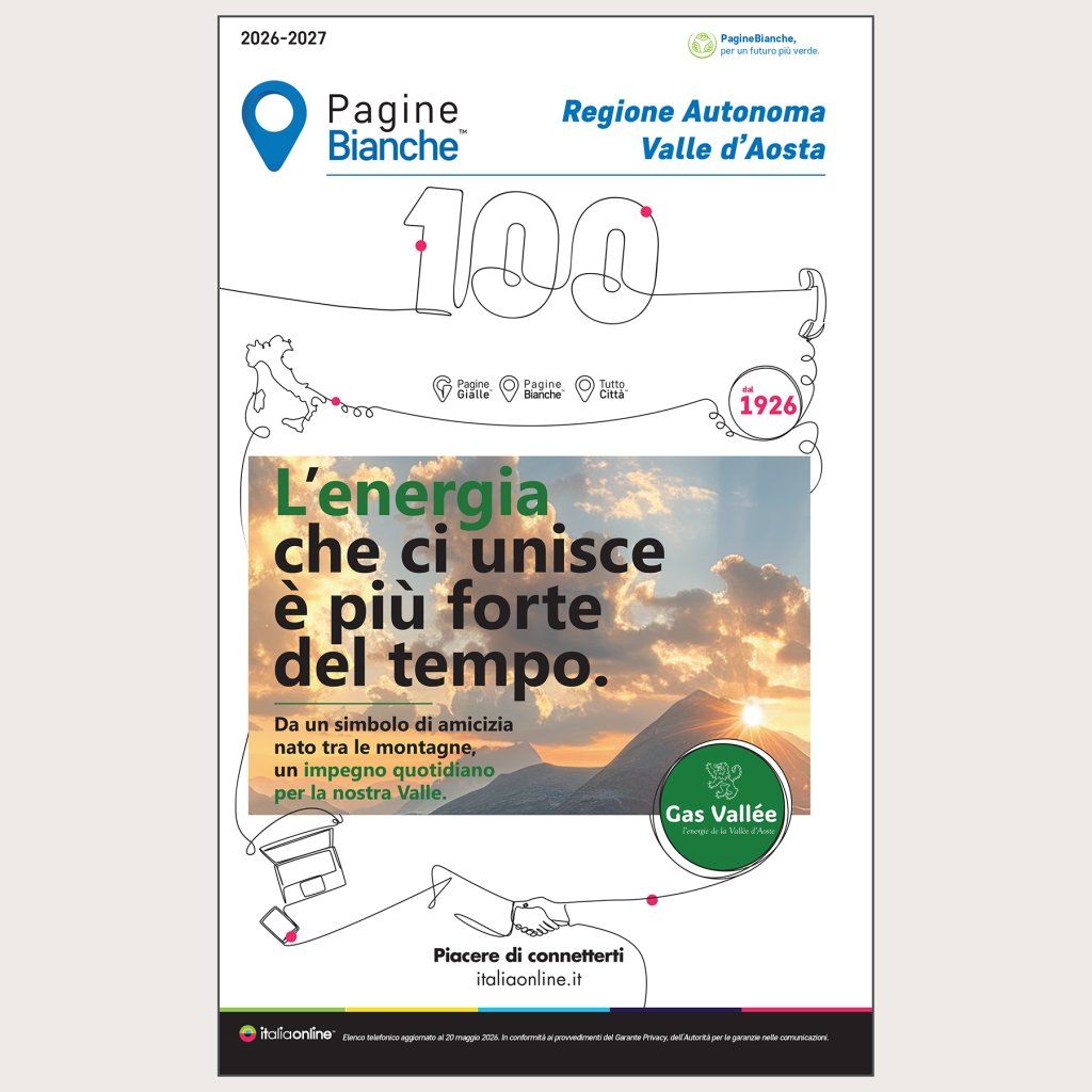 Italiaonline Elenco telefonico - Valle d'Aosta - PagineBianche, PagineGialle e TuttoCittà, Volume: AOSTA