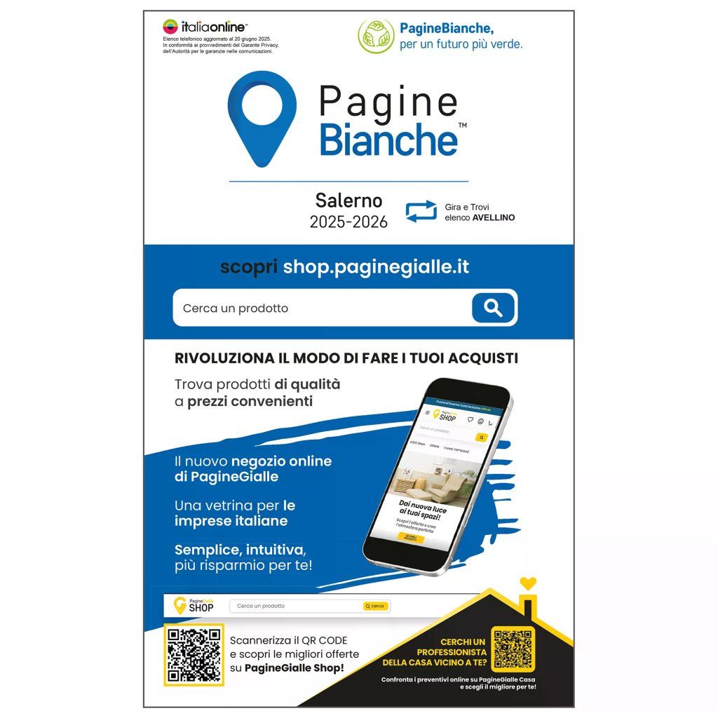 Italiaonline Elenco telefonico - Campania - PagineBianche, PagineGialle e TuttoCittà, Volume: SALERNO