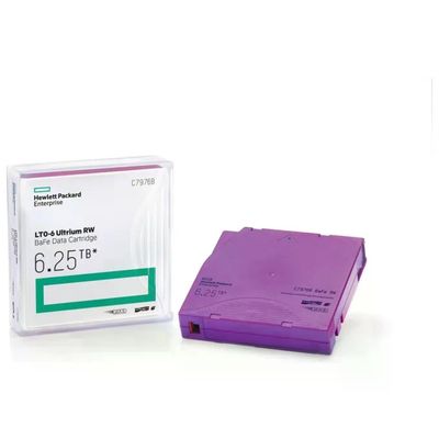 HPE C7976A LTO-6 Ultrium Cartuccia Dati Nastro Riscrivibile 6.25 TB 400 MB-s colore Viola HPE C7976A LTO-6 Ultrium Cartuccia Dati Nastro Riscrivibile 6.25 TB 400 MB-s colore Viola