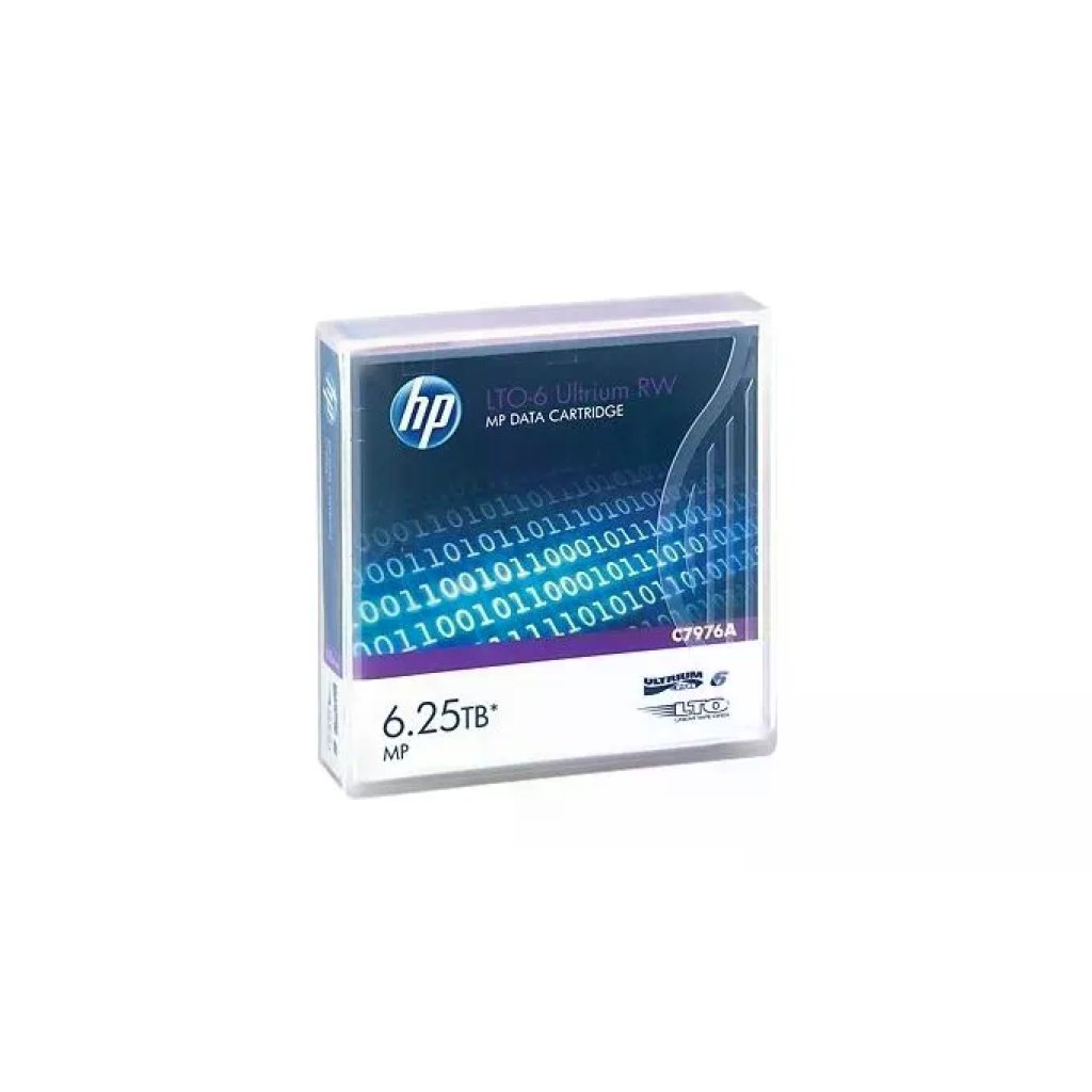 HPE C7976A LTO-6 Ultrium Cartuccia Dati Nastro Riscrivibile 6.25 TB 400 MB-s colore Viola