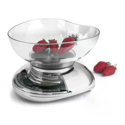 Laica LC7107 Bilancia da Cucina Meccanica Analogica 3 Kg 20 g con Ciotola colore Cromo Laica LC7107 Bilancia da Cucina Meccanica Analogica 3 Kg 20 g con Ciotola colore Cromo