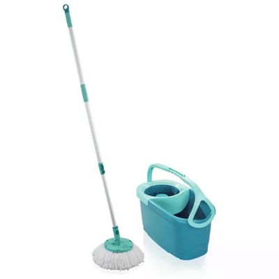 Leifheit Clean Twist Ergo Set mocio e secchio 12 L, turchese