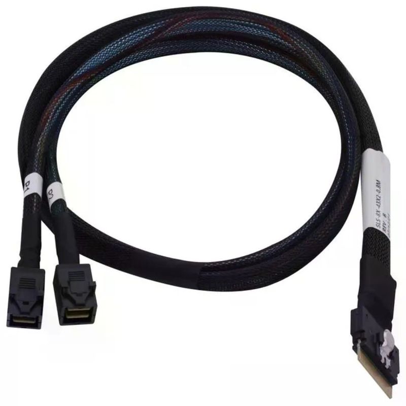Microchip Technology 2304900-R Cavo SAS Interno 0,8 m SlimSAS ×8 (SFF-8654) a 2MiniSAS HD ×4 (SFF-8643 Microchip Technology 2304900-R Cavo SAS Interno 0,8 m SlimSAS ×8 (SFF-8654) a 2MiniSAS HD ×4 (SFF-8643