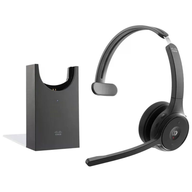 Cisco Cuffie Mono Wireless Pulsante Webex Adattatore USB-A Base Ricarica HS-WL-721-BUNAS-C Cisco Cuffie Mono Wireless Pulsante Webex Adattatore USB-A Base Ricarica HS-WL-721-BUNAS-C