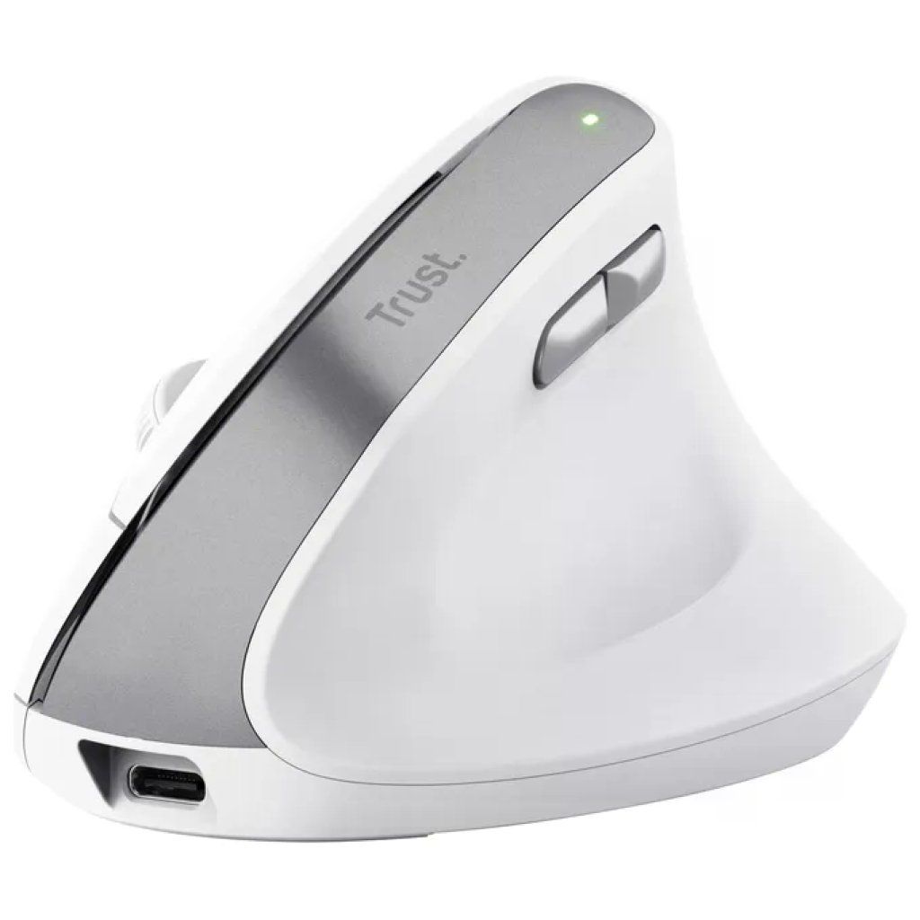 Trust Bayo II Mouse Ergonomico Wireless Verticale 2400 DPI Bianco