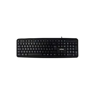 Nilox NXKBU000004 KT50U Tastiera USB a Membrana Silenziosa Layout Italiano 105 Tasti Cavo 1