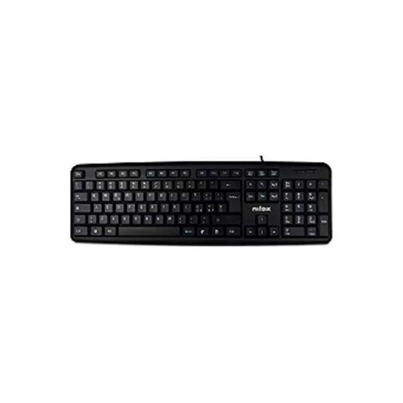 Nilox NXKBU000004 KT50U Tastiera USB a Membrana Silenziosa Layout Italiano 105 Tasti Cavo 1