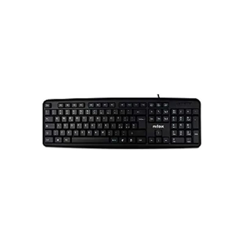 Nilox KT50U Tastiera USB a Membrana Silenziosa, Layout Italiano, 105 Tasti, Nera Nilox KT50U Tastiera USB a Membrana Silenziosa, Layout Italiano, 105 Tasti, Nera