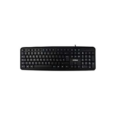 Nilox NXKBU000004 KT50U Tastiera USB a Membrana Silenziosa Layout Italiano 105 Tasti Cavo 1