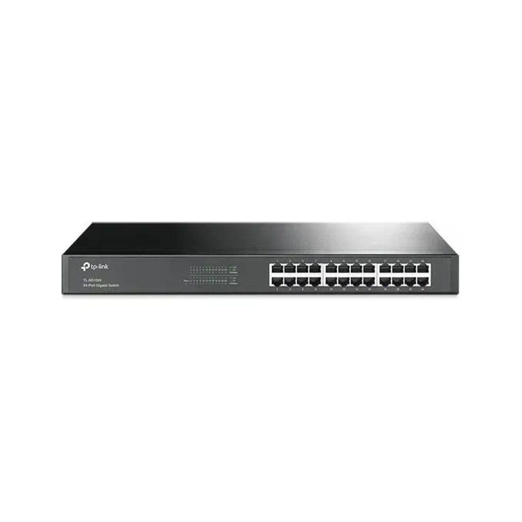 TP-Link TL-SG1024 Switch Gigabit 24 porte, non gestito, rack 19" 1U, nero