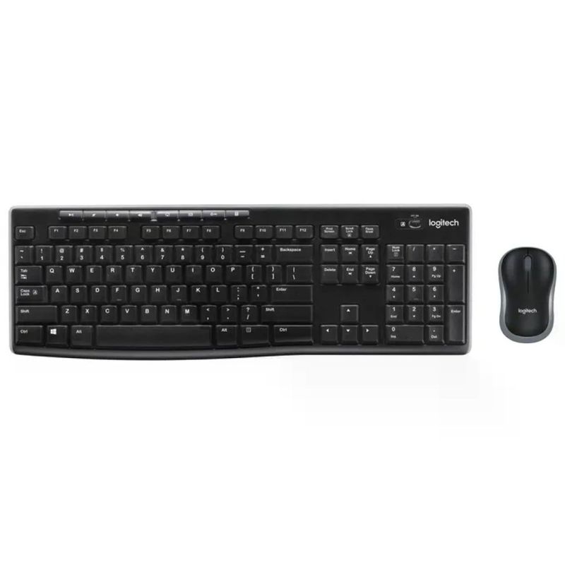 Logitech MK270 Kit Tastiera e Mouse Wireless, QWERTY Italiano, Nero