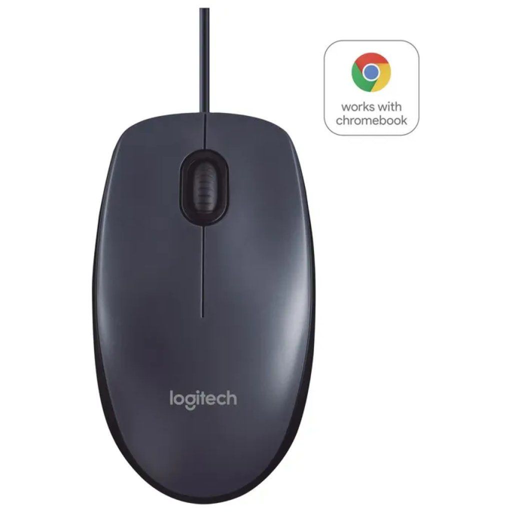 Logitech B100 Mouse Ottico USB Cablato, 800 DPI, Nero
