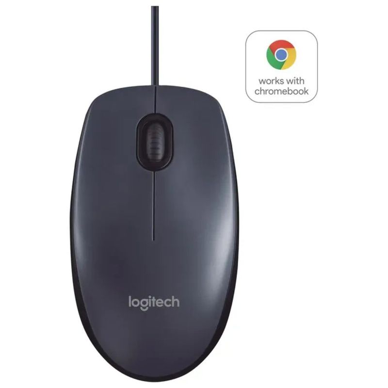 Logitech B100 Mouse Ottico USB Cablato, 800 DPI, Nero