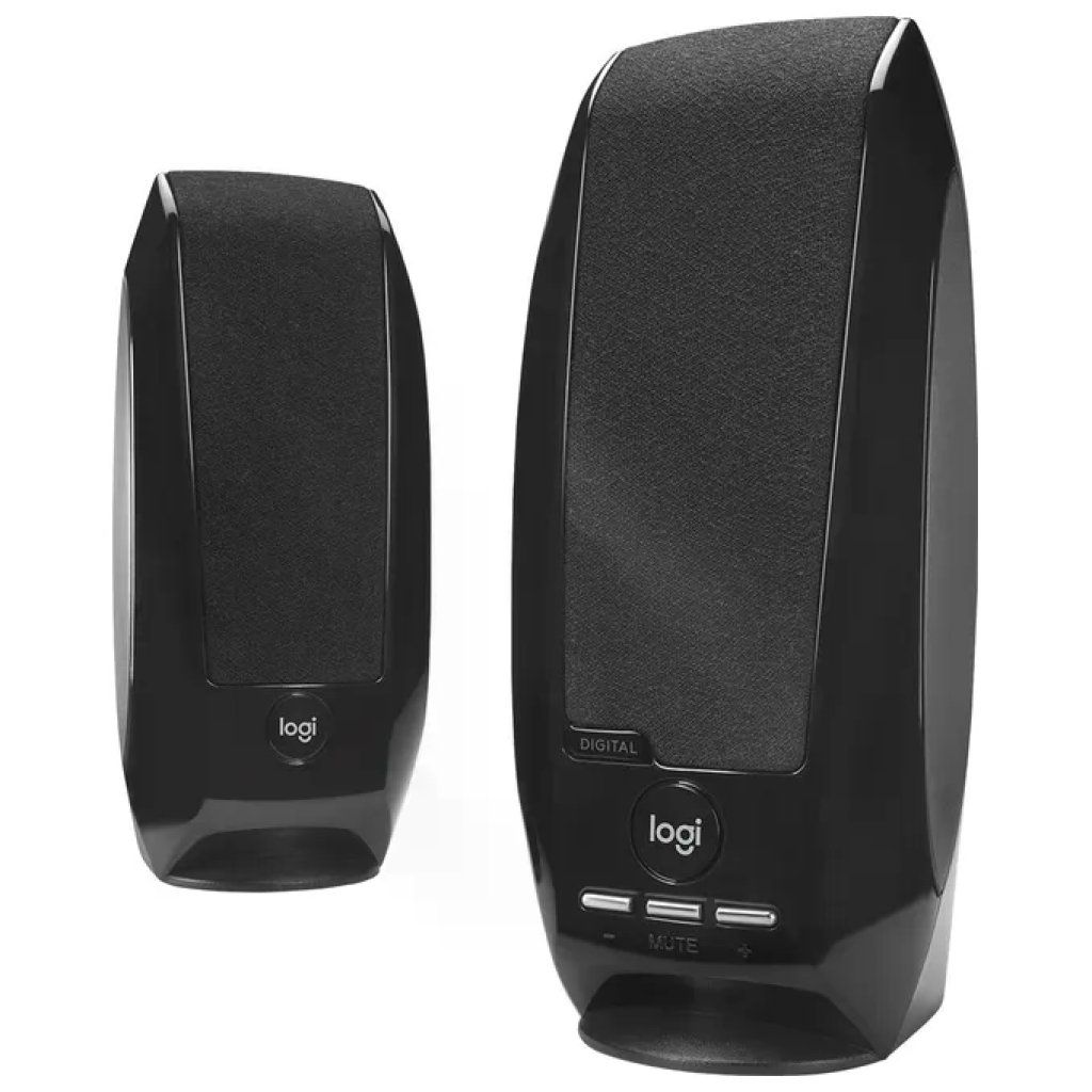 Logitech S150 – Casse stereo USB 2.0 per PC, 1,2 W RMS, nere