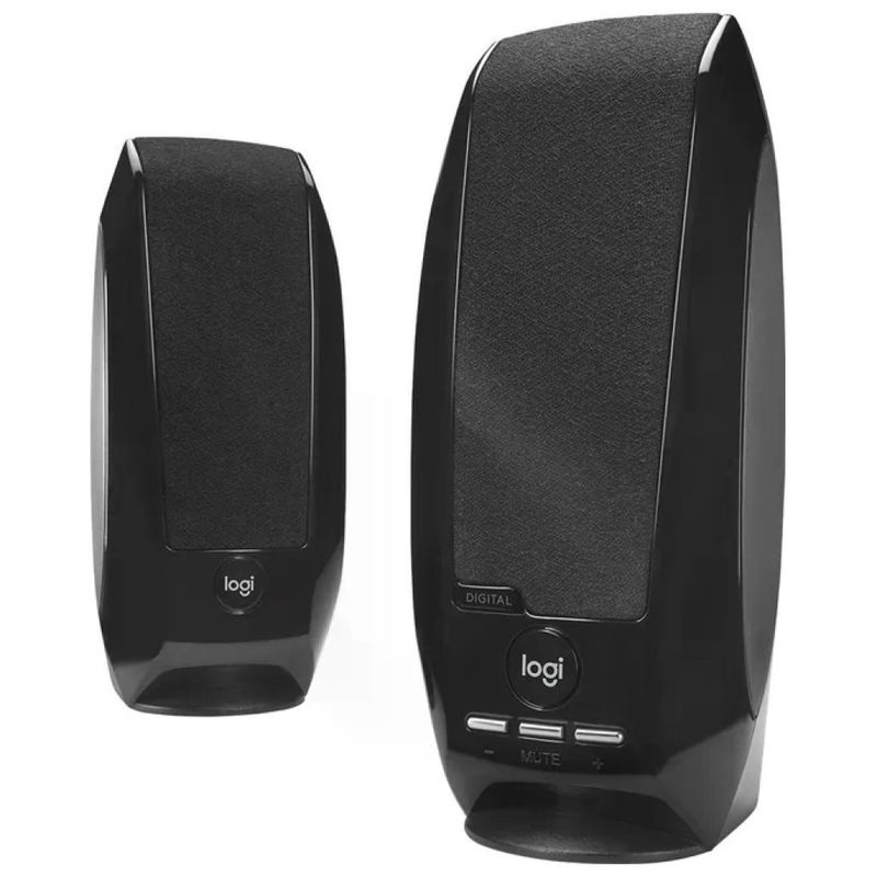 Logitech S150 – Casse stereo USB 2.0 per PC, 1,2 W RMS, nere