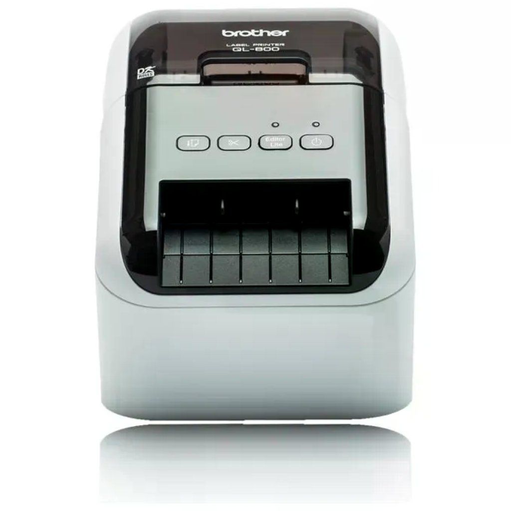 Brother QL-800 Stampante per Etichette Termica Diretta, Nero e Rosso, USB
